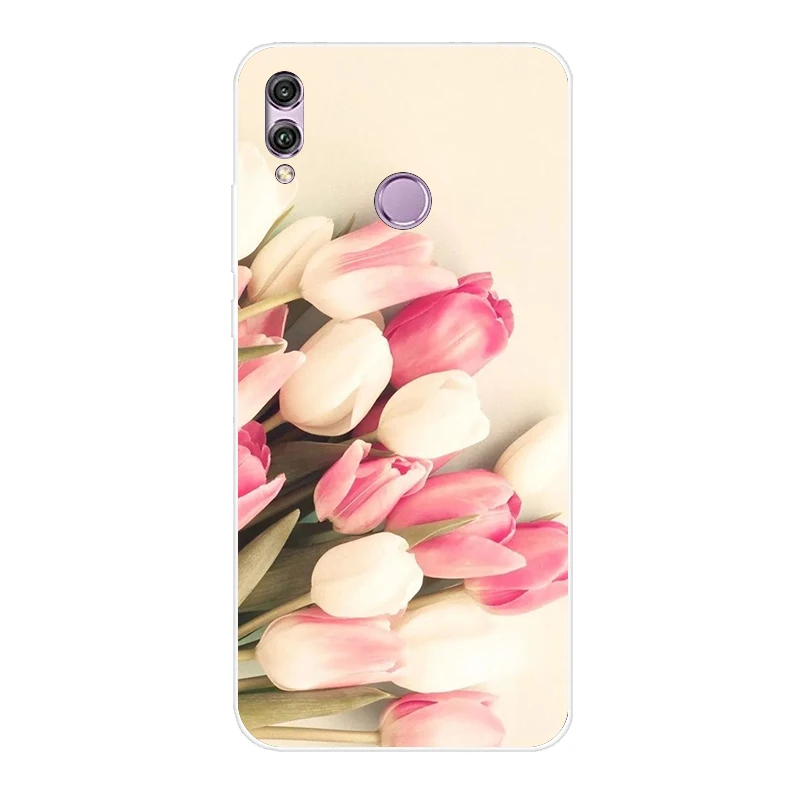 Силиконовый чехол для huawei honor 8c 8x, милый бампер с принтом, чехол для huawei honor 8 C X, Fundas Coque, задняя крышка для телефона
