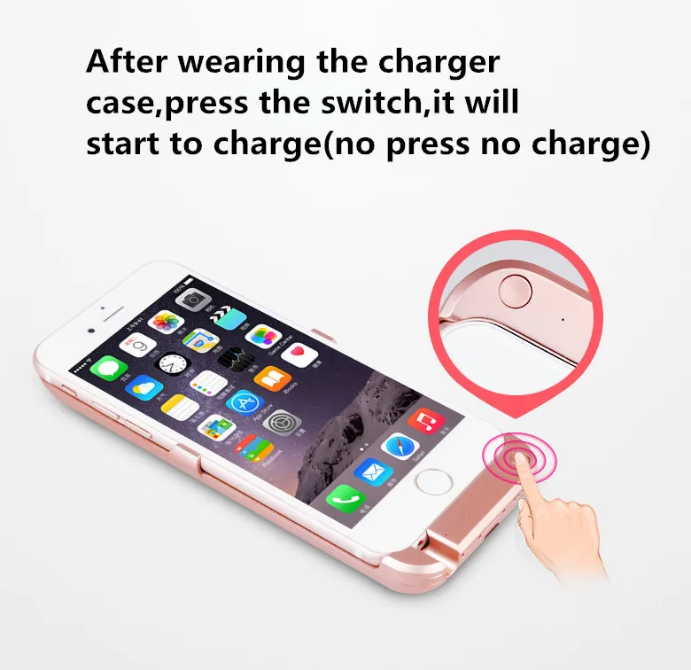 Backup Power bank External Charger Cover Battery Case for iphone 6 6s 5.5 inch | Электроника