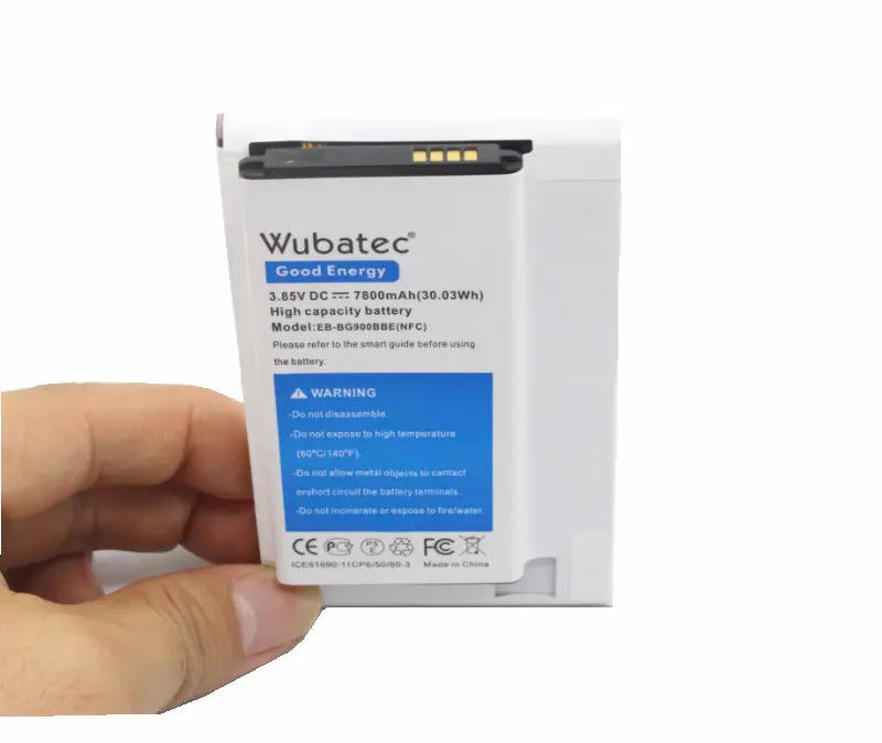 Аккумулятор Wubatec S5 NFC 1x7800 мАч расширенный аккумулятор (без чехла из ТПУ) для Samsung