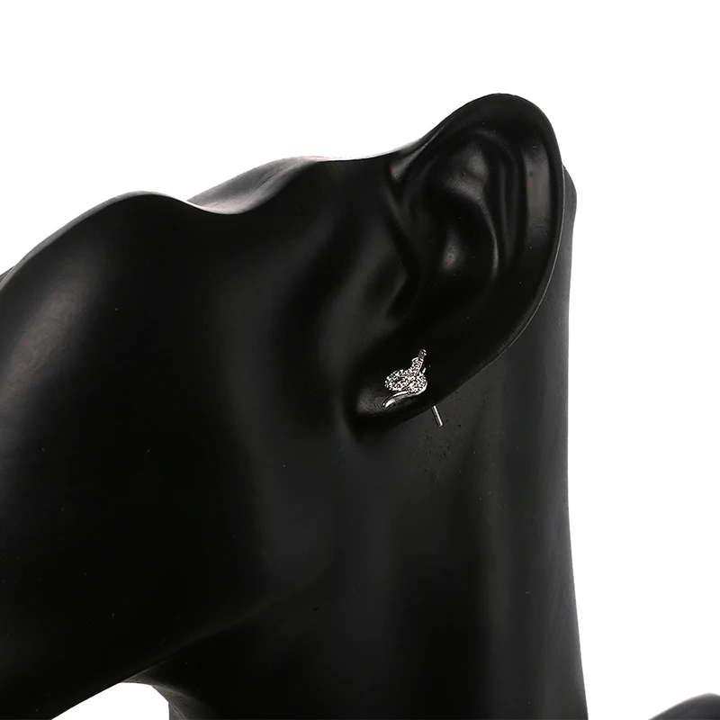 2017 NoEnName_Null модные серебряные женские серьги из змеиной норки с тараканом Женские