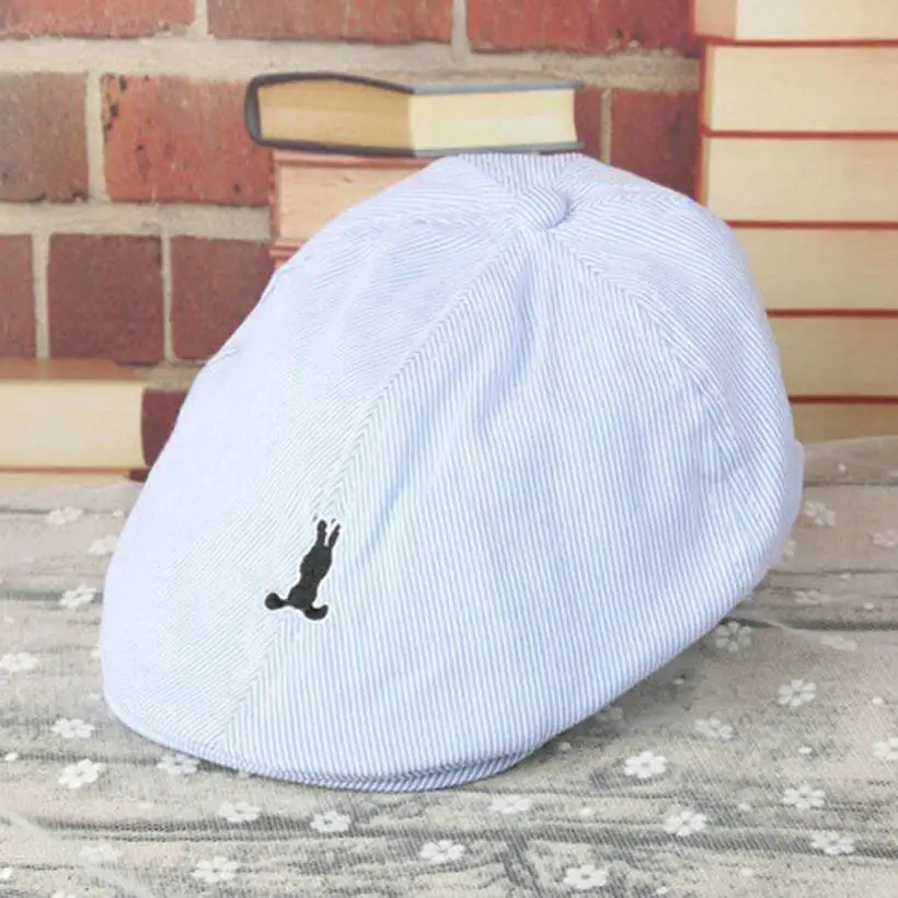 2018 NEW Arrival Kids Baby Boy Girl Cotton Stripe Beret Cap Newsboy Casquette Baseball Hat cool fashionable August 13 | Детская одежда