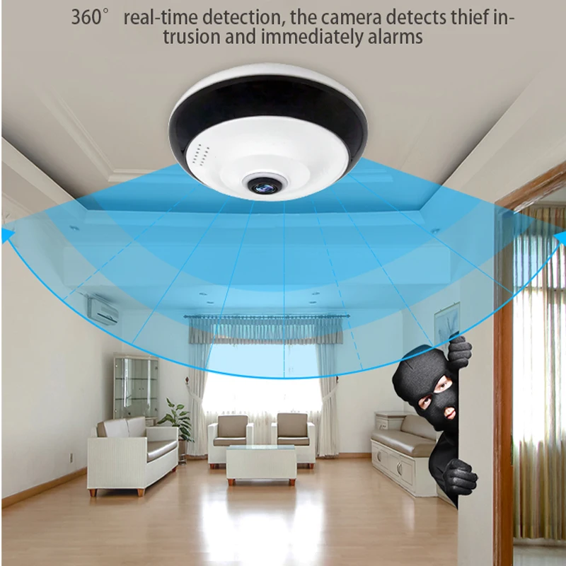 Jvtsmart рыбий глаз VR 360 градусов Wifi Беспроводная панорамная камера HD 960 P 1080 p ip