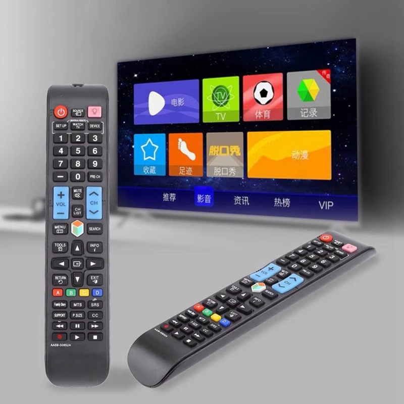 Пульт дистанционного управления Rc Aa59-00652A Замена кнопки для samsung Hdtv Smart Tv черный |