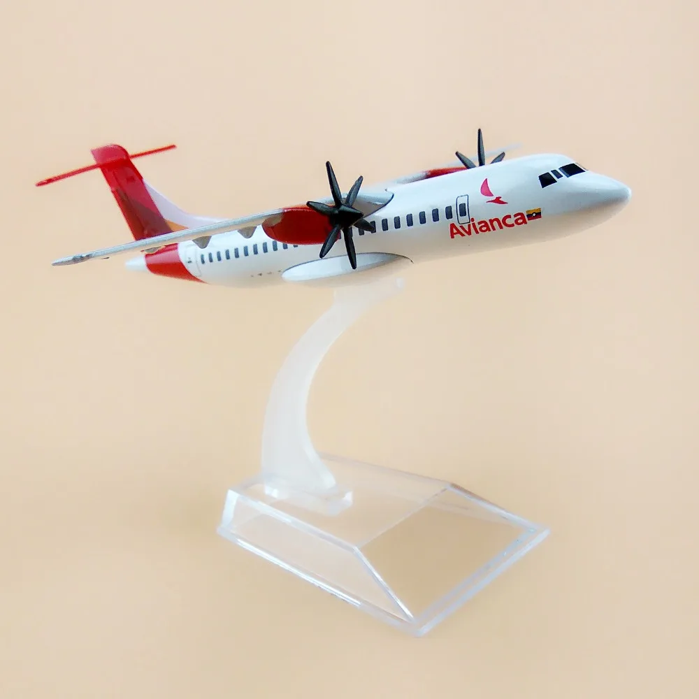 Air Avianca ATR 600 Airlines ART Airways Aircraft 16 см металлическая модель самолета Модель с