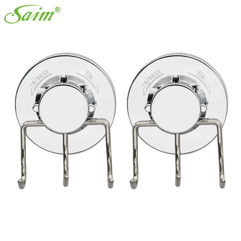 2 шт. 3 Крючки съемные из нержавеющей стали пластиковая присоска для ванной кухни