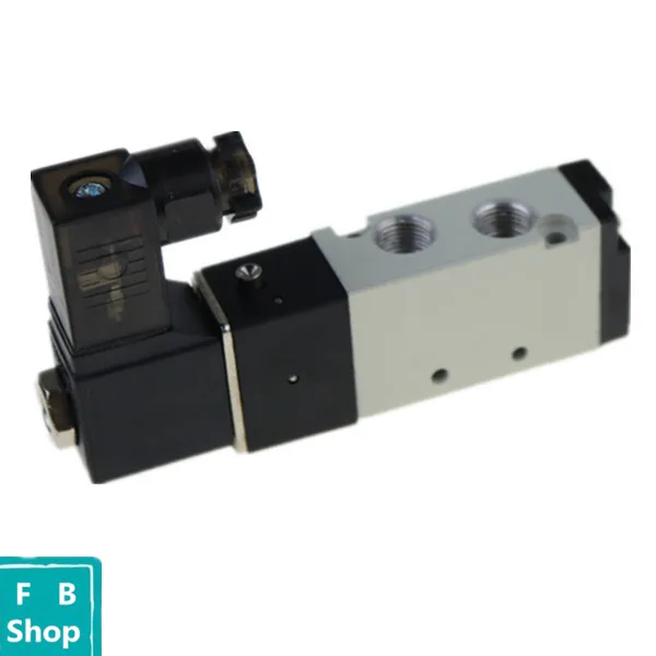 4V110-06 Solenoid Air Valve 5 port 2 position 1/8&quot BSP 12V 24V DC AC 110V 220V 5/2 Way PT1/8 With LED | Обустройство дома