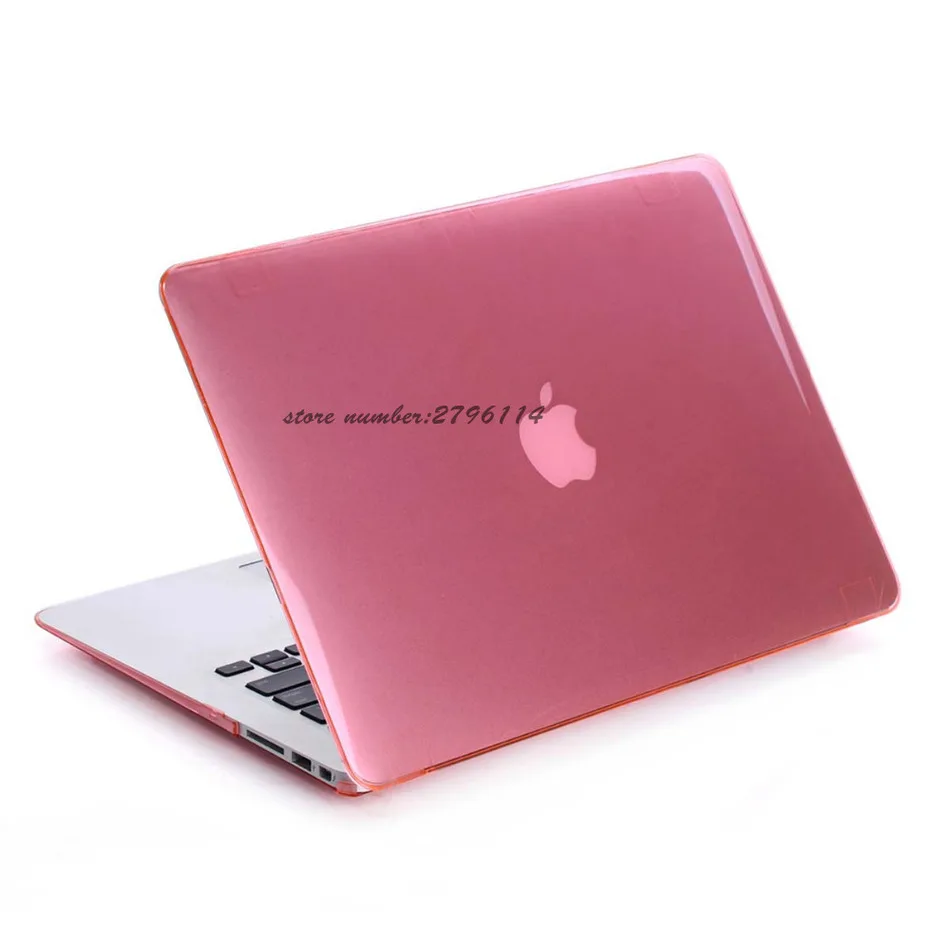 Модный розовый Кристальный чехол для Apple Macbook Air Pro Retina 11 12 13 15 A1466 ноутбука сумка Mac