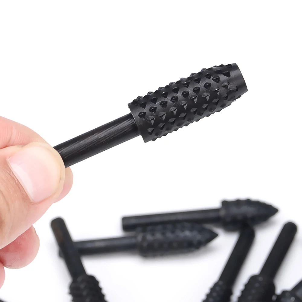 5 шт. Стальная Роторная рапсовая пилка 1/4 &quotхвостовик роторные крафтовые пилки Rasp