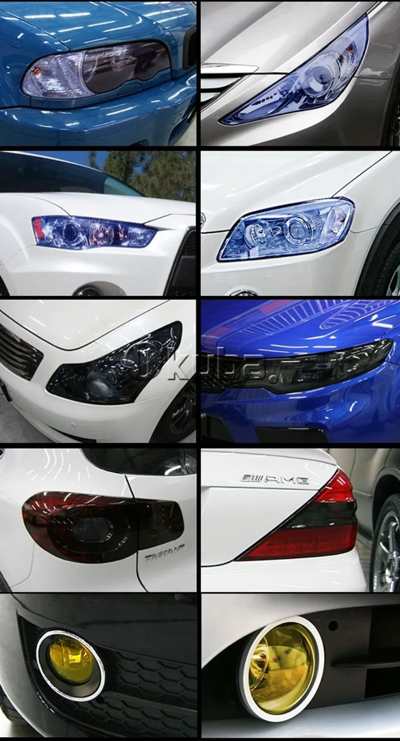 30 см * 10 м/рулон автомобильный головной светильник пленка для мотоцикла задний