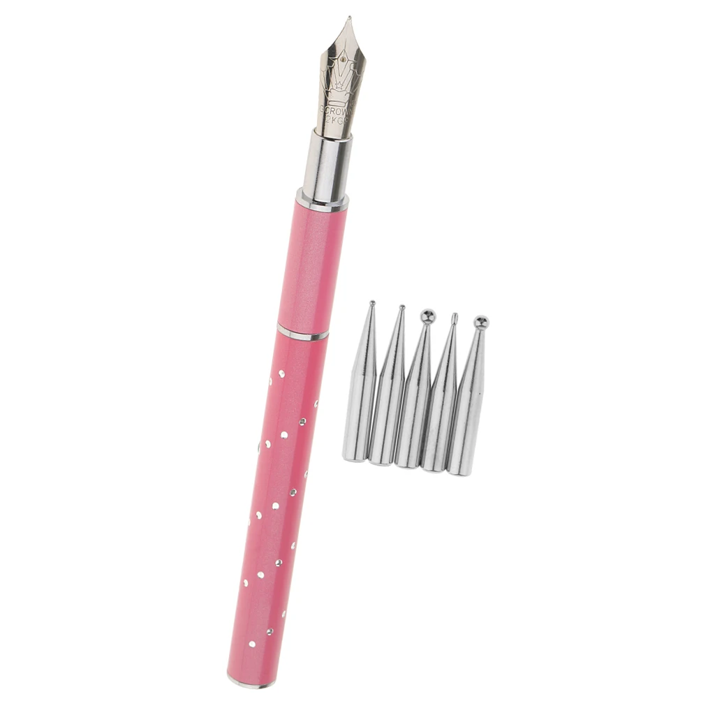 Розовая гелевая ручка для рисования ногтей набор кистей салонов инструменты