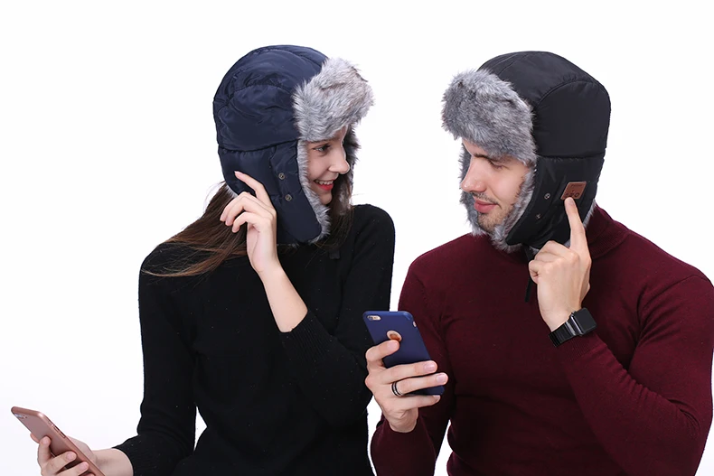 Лидер продаж зима хлопок унисекс Bluetooth наушники Лэй Фэн шляпа ветрозащитная