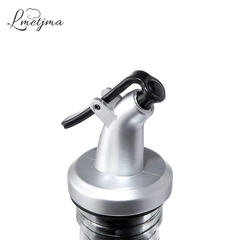 LMETJMA пробка для бутылок Pourer с воронкой из нержавеющей стали масляная бутылка герметичная пробка диспенсер оливкового масла инструменты для приготовления пищи KC0190
