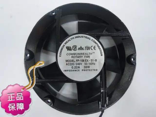 

NEW COMMONWEALTH FP-108EX-S1-B 172*51MM AC220V round cooling fan