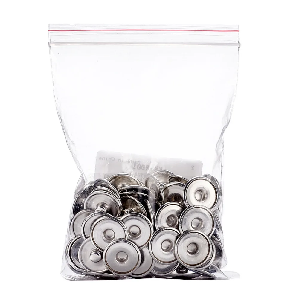 

18x4mm Brass Snap Button Cabochon Settings Stud Findings Lead Free, Nickel Free, Cadmium Free, Flat Round Platinum Knob: 6mm