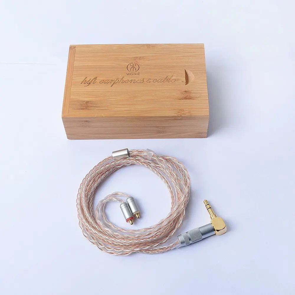 

Custom Made DIY MMCX Copper Silver Mixed Hifi Music Updated Cable Cord Line for SE215 SE535 UE900 LA A4 A5 XBA-H3 FX850