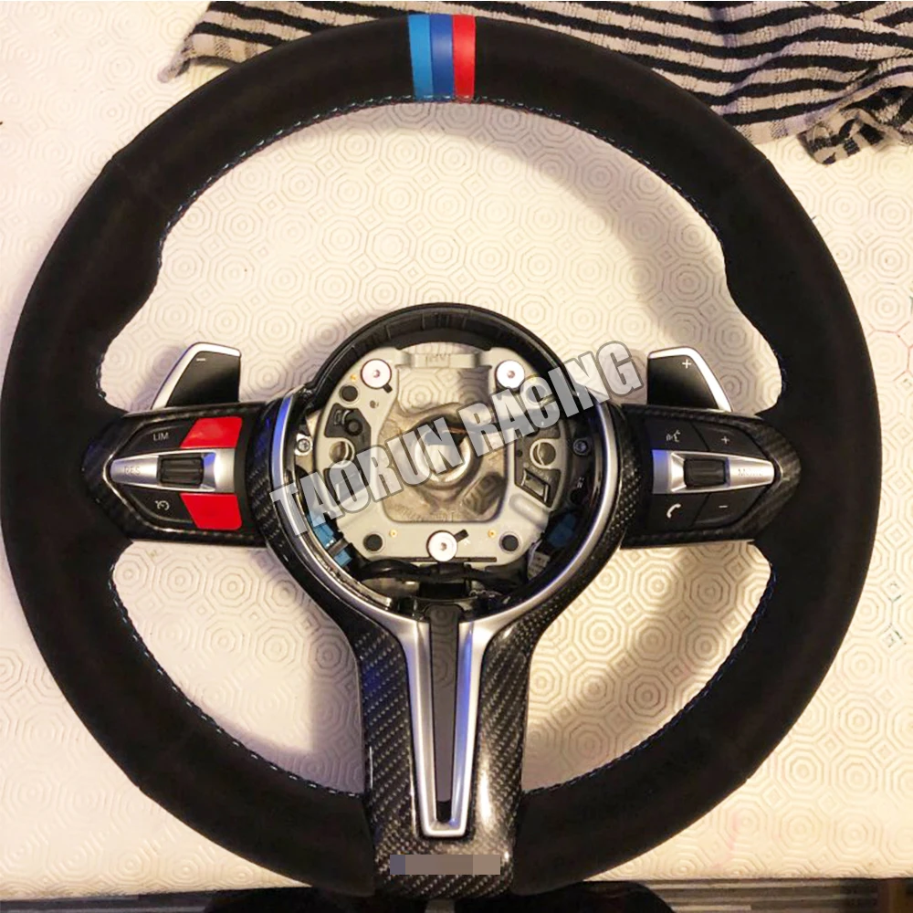 Чехол на руль из углеродного волокна для BMW F87 M2 F80 M3 F82 F83 M4 F10 M5 F06 F12 F13 M6|Лепнина
