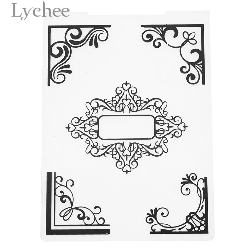 Lychee Life Цветочные листья день рождения пластиковая папка для тиснения карта