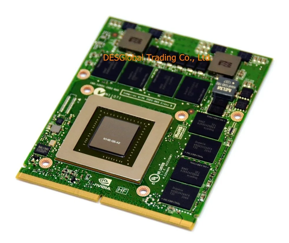 Оригинальная видеокарта N14E-Q5-A2 K5000M k 5000m 4GB GDDR5 MXM для Dell M6600 M6700 M6800 hp 8760W 8770W 8740W полностью протестирована