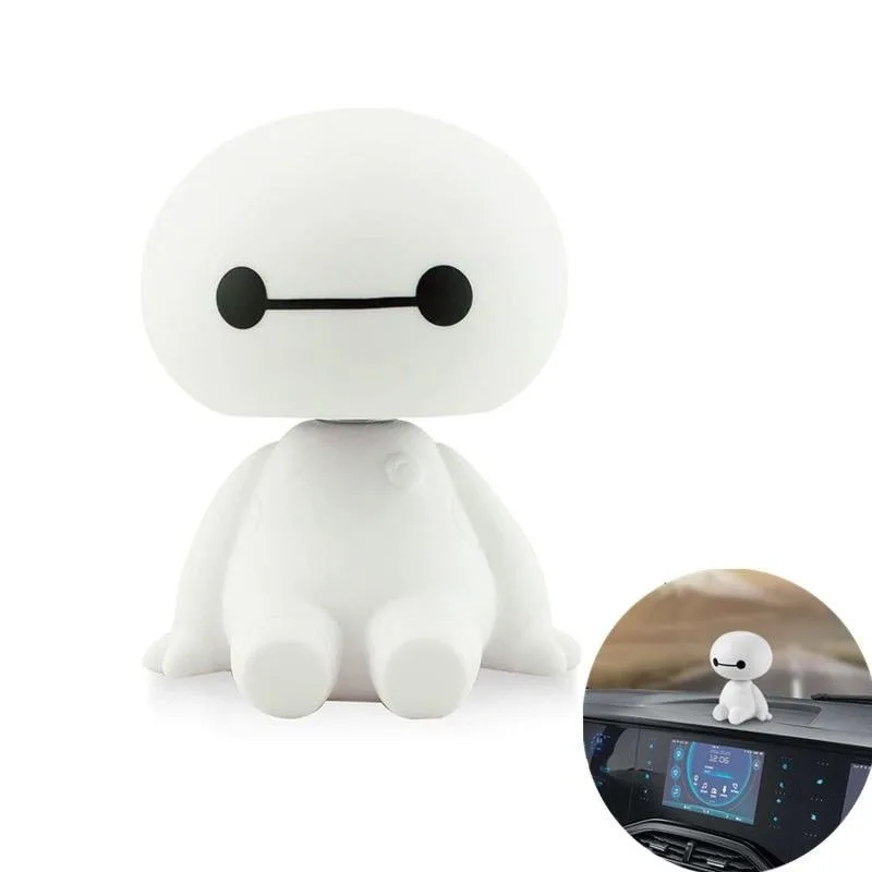 Мультяшный пластик бэймакс робот тряска голова фигурка автомобиля украшения