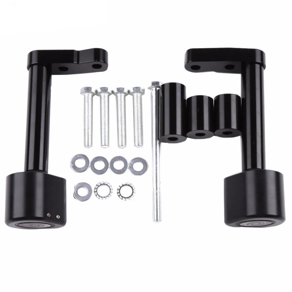 Мотоцикл с ЧПУ алюминиевая рама слайдер Краш Pad защита от падения для Kawasaki Ninja 250 300