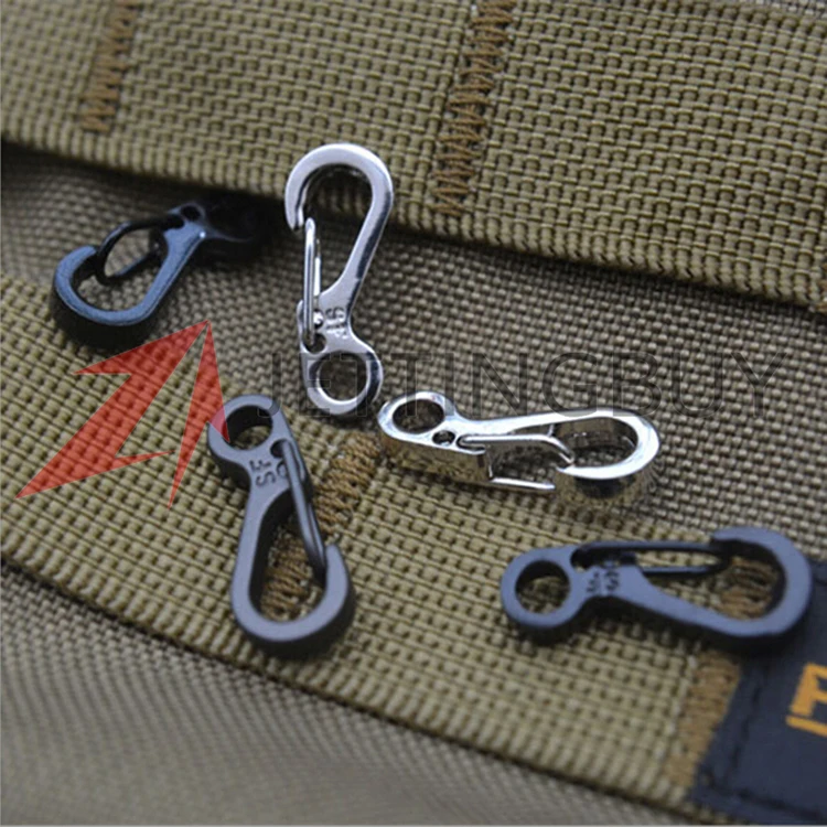 

5 pcs/lot Spring SF Hooks Carabiner Key Chain Keychain Hook Clip Outdoor Sports Hiking Moauntaineering Climbing Safety Buckle