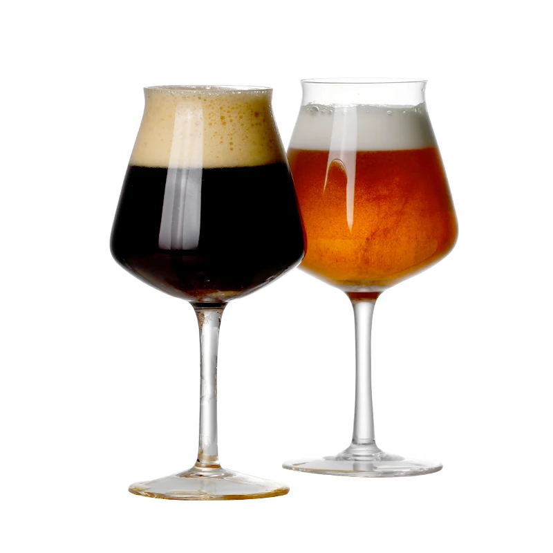 

Набор из 2 шт. 15 унций бессвинцовые хрустальные ручной работы выдувные крафтовые пивные бокалы TEKU со стержнем для семейной вечеринки инструмент для бара посуда для напитков 450 мл