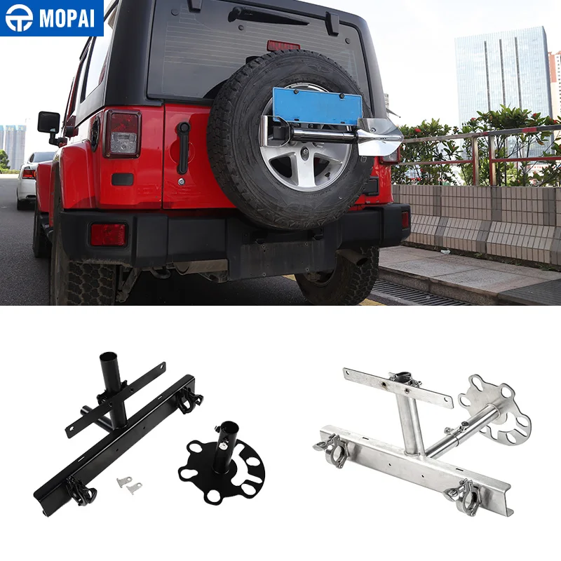 MOPAI Автомобильный держатель для запасных шин с флагом кронштейн номерного знака