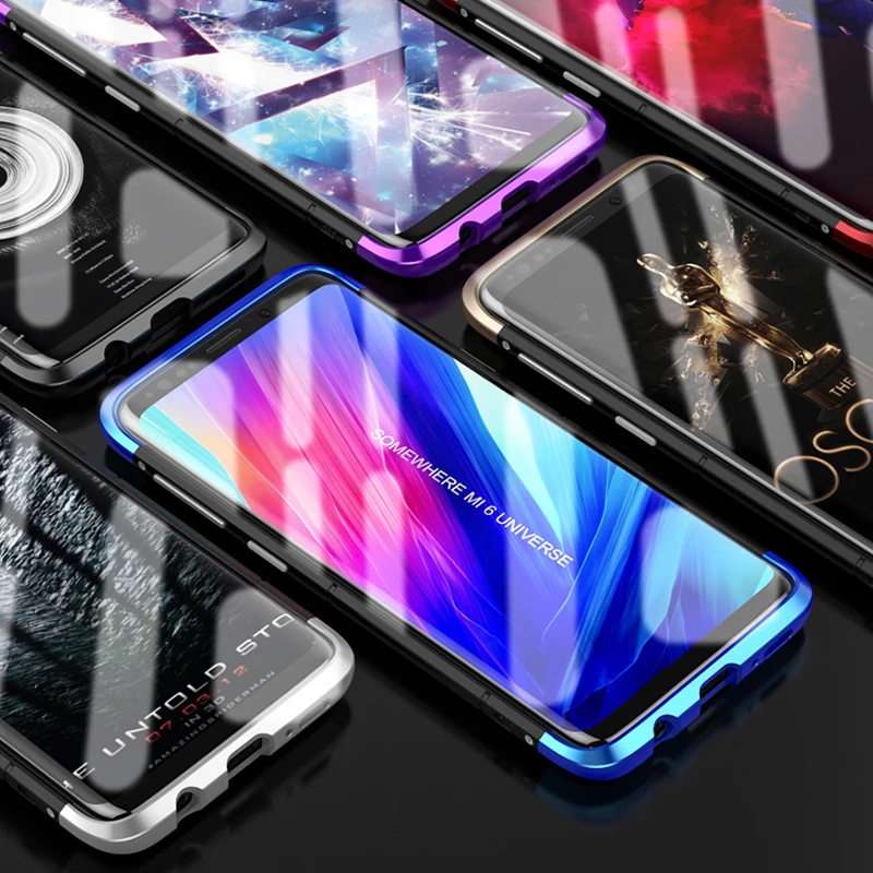 Роскошный брендовый BOBYT Note9, алюминиевая металлическая рамка+ PC жесткий защитный противоударный чехол для samsung S9 S8 Plus Note 9 8 чехол