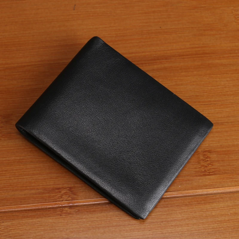 Fashion Men Wallet Soft Black Cow Hide Genuine Leather Male Wallets Purse with Money Pocket &amp Photo Holder Card Holder(XW5505) | Багаж и