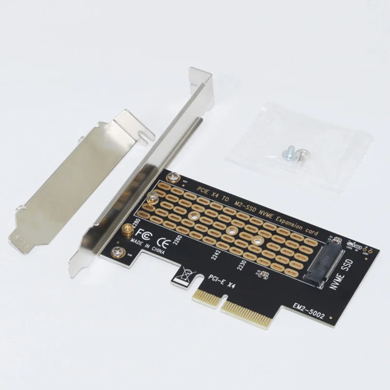 SSD to PCIE 4X Extension Card m.2 M Key Adapter Cards Computer Accessories QJY99 | Компьютеры и офис