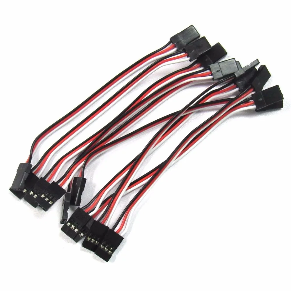 10 шт. 50 мм 100 150 200 штекер удлинитель JR сервокабель 26AWG|jr plug|cable 26awgservo extension |