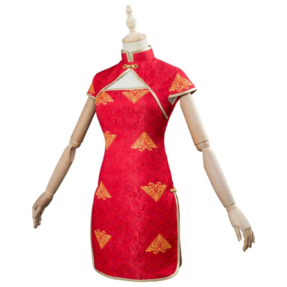 Женский костюм для косплея Fate Extella Link Nero Saber красное платье Cheongsam карнавальный на