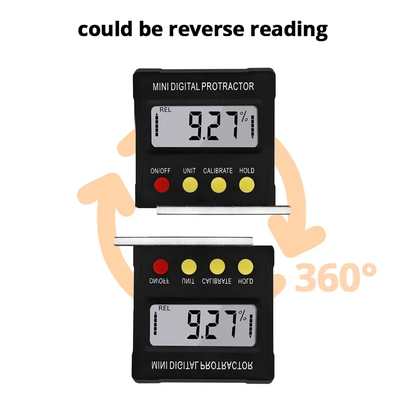 360 градусов Мини цифровой транспортир Инклинометр электронный ящик уровня