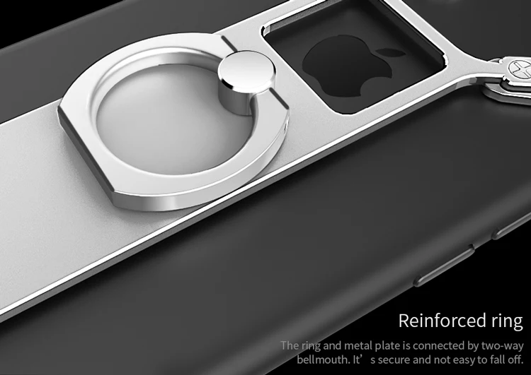 Металлический чехол NILLKIN Barde для iPhone 6, 6s, 6 plus, 7, 7 plus, чехол, бампер, алюминиевый сплав, задняя крышка с кольцом, держатель для телефона