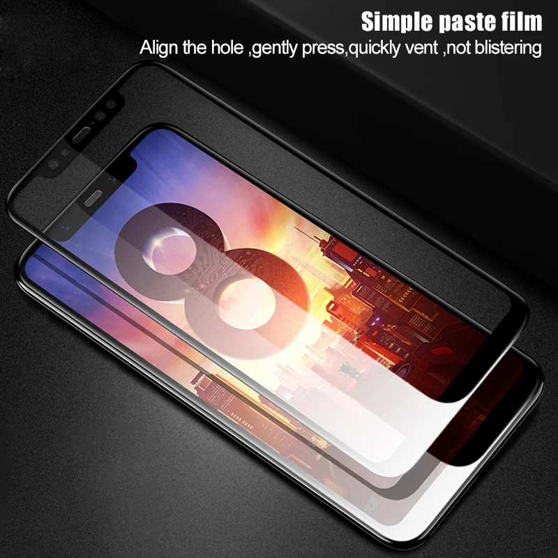Raugee стекло для Xiaomi Mi8 Lite закаленное полное покрытие защитная пленка на экран Mi 8 SE