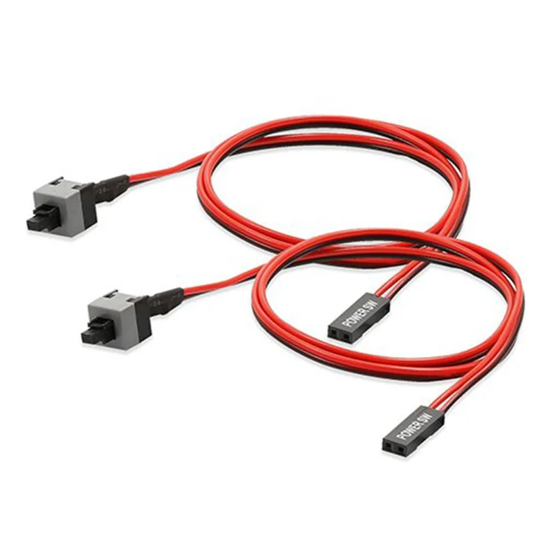 Горячая 10 шт 2 Pin SW PC кабель питания вкл/выкл кнопка ATX компьютерный переключатель
