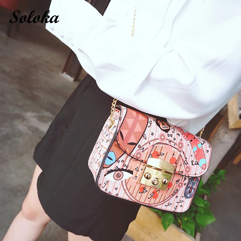 2019 новые мини Лоскутные сумки через плечо Модные хитовые цветные Клатчи из