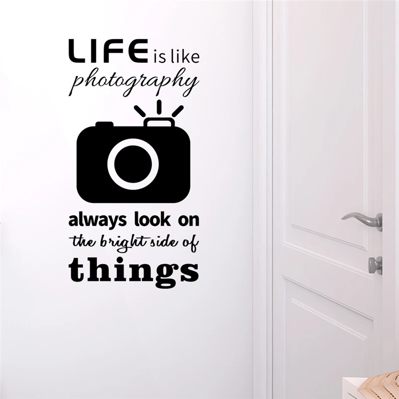 Креативная жизнь как фотография цитата Наклейки на стены домашний декор