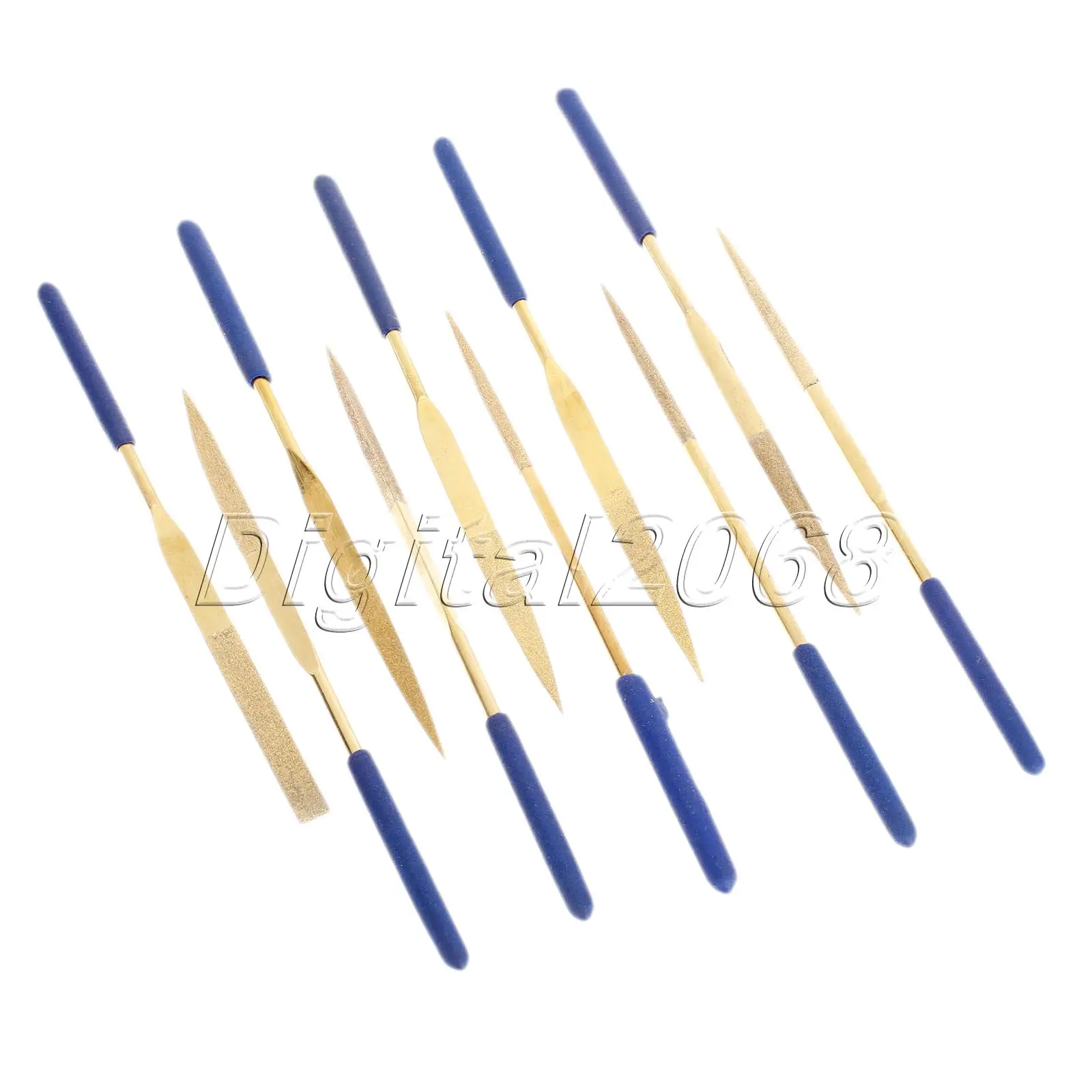 

Hot 10Pcs Diamond Coated Needle File Set Titanium for Filing Cutting Ceramic,Rock,Carbide,Gold,Platinum,Silver 160MM x 4MM