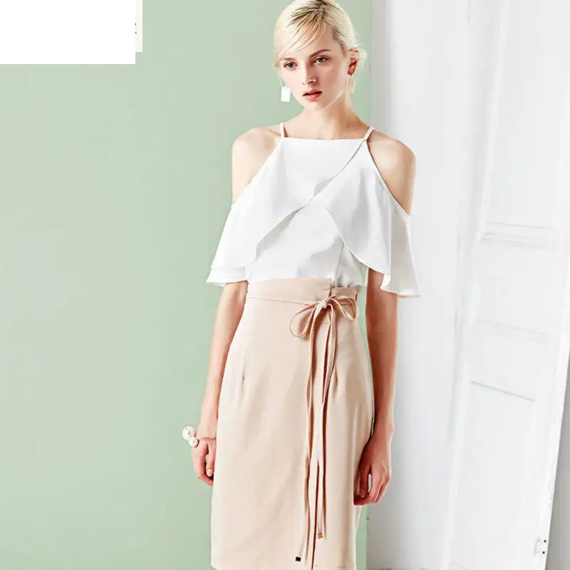 Радость Душу Населения Женщины Топы 2017 Шифон Пляж Топ Твердые Лето Синий