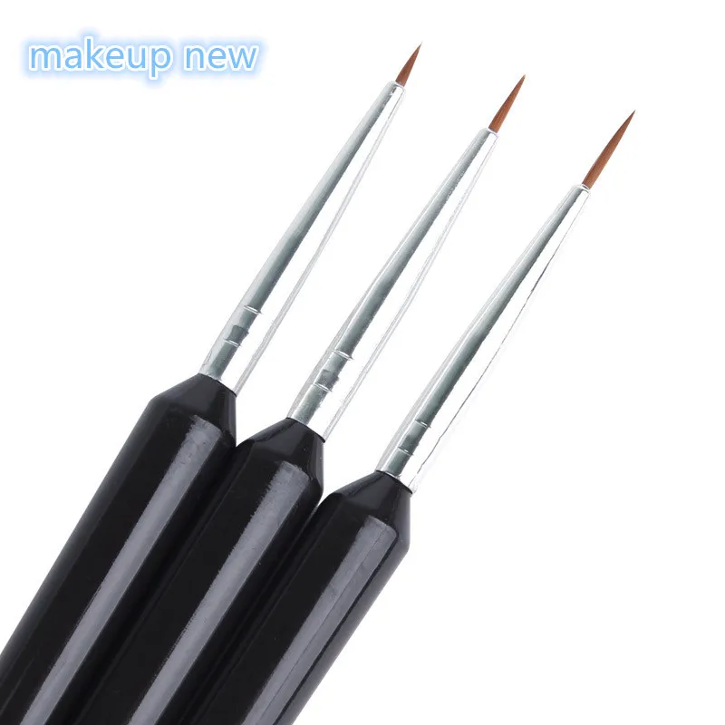 3PCS/LOT Kolinsky Acrylic Nail Brush Professional Brushes Nail Tools Fashion Nail Art Brush for Manicure