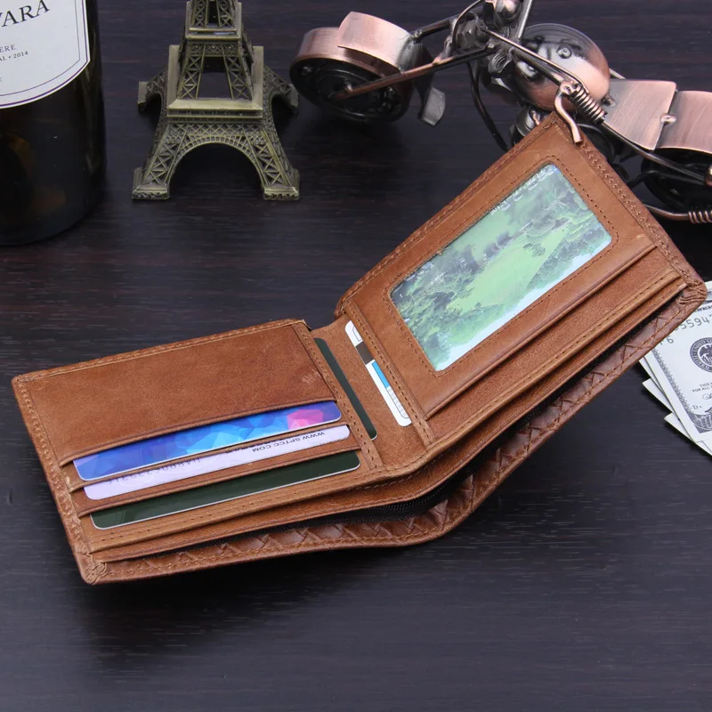 Брендовые мужские кошельки из воловьей кожи дизайнерский кошелек натуральной с