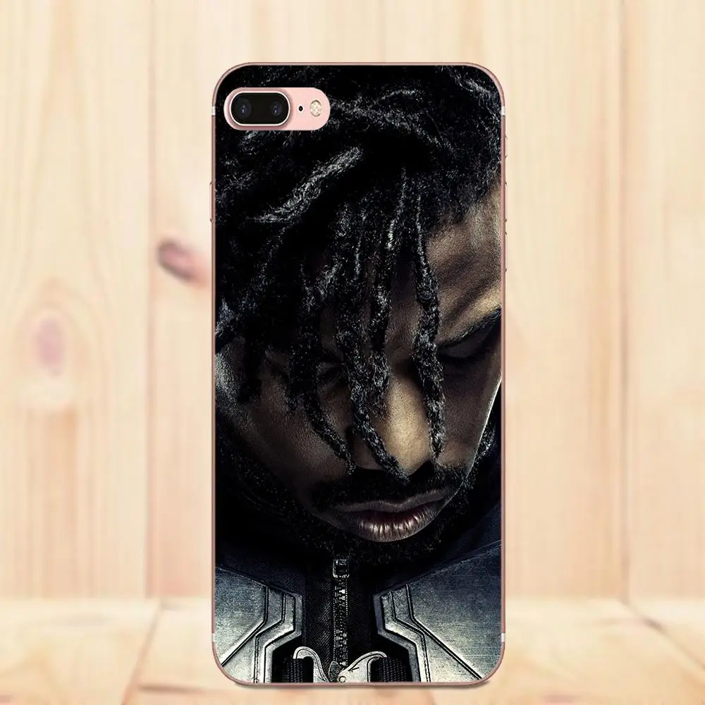 Черная пантера Erik Killmonger задний Чехол для телефона Xiaomi Redmi 5 4A 3 3S Pro Mi4 Mi4i Mi5 Mi5S Mi Max Mix 2
