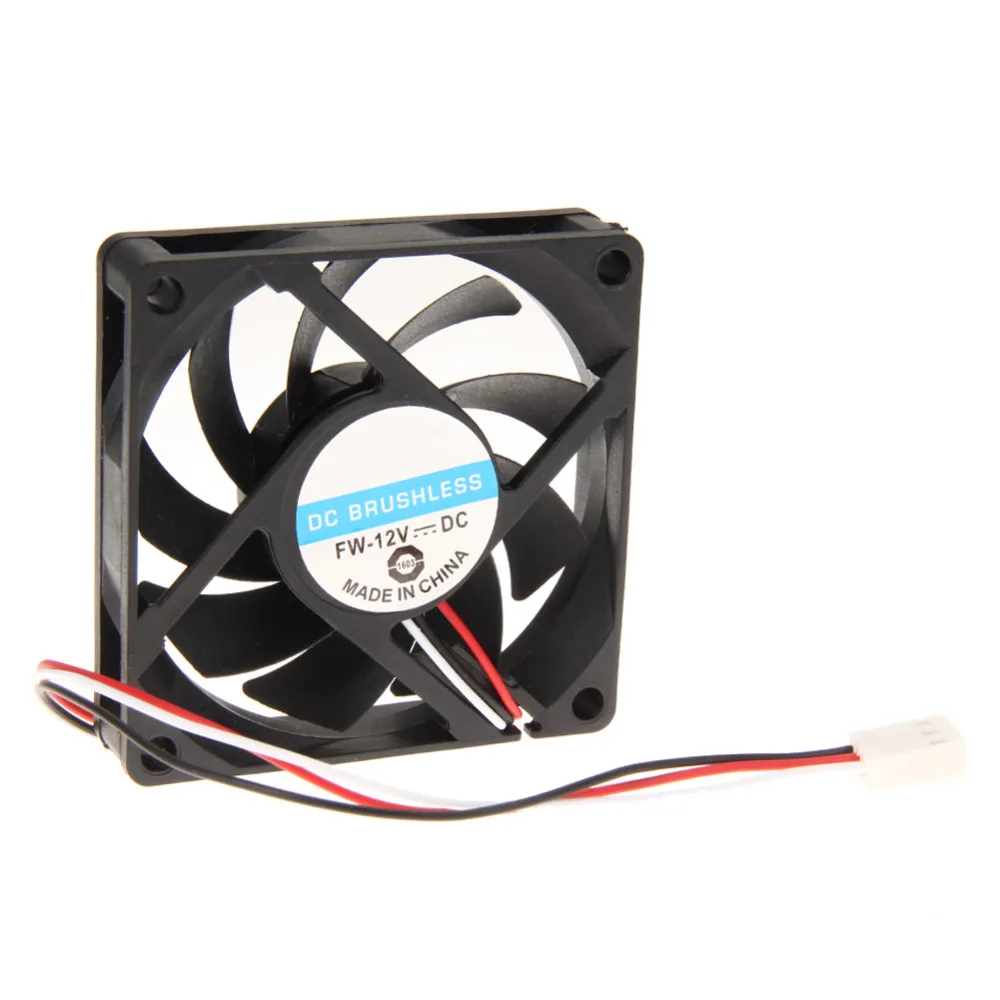 70x70x15 мм DC 12V 3pin портативный компьютерный кулер маленький ПК охлаждающий