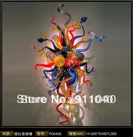 Современные настенные лампы разноцветные ручные выдувные стеклянные с