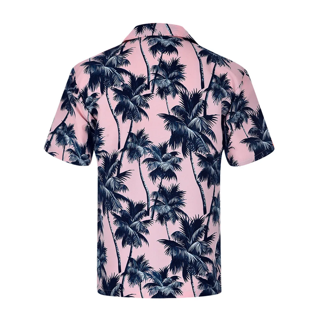 2019 летняя гавайская рубашка Весна лето Модные парные индивидуальные пляжные