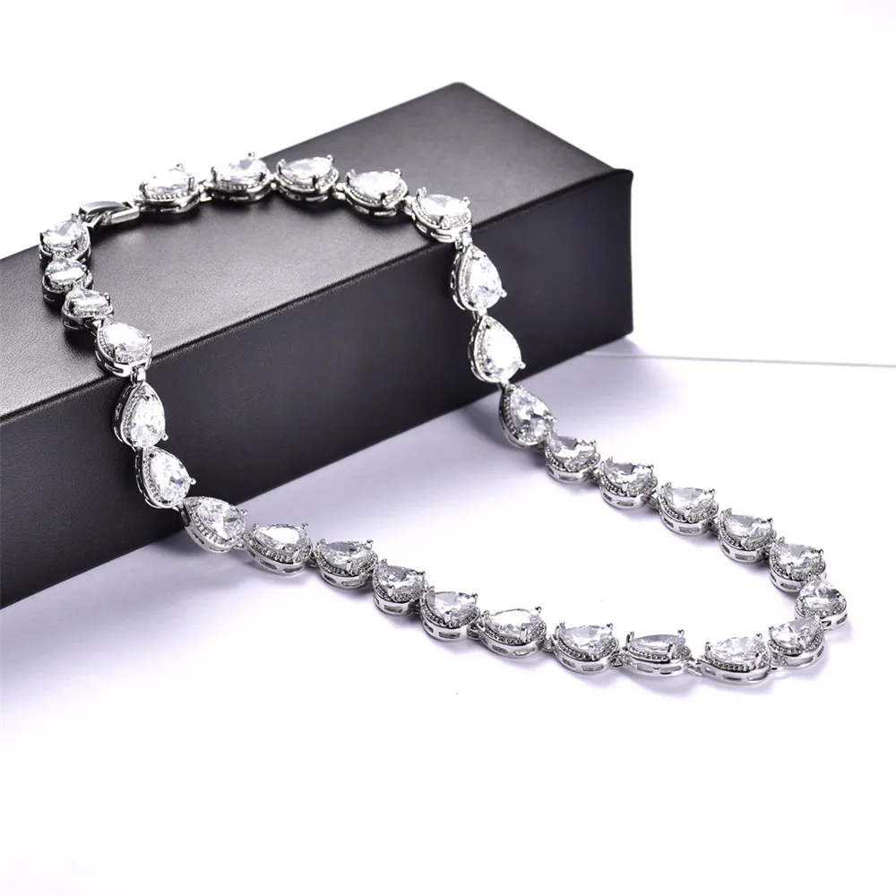 MOLIAM роскошный бренд ювелирное изделие ожерелье наборы свадебные циркониевые