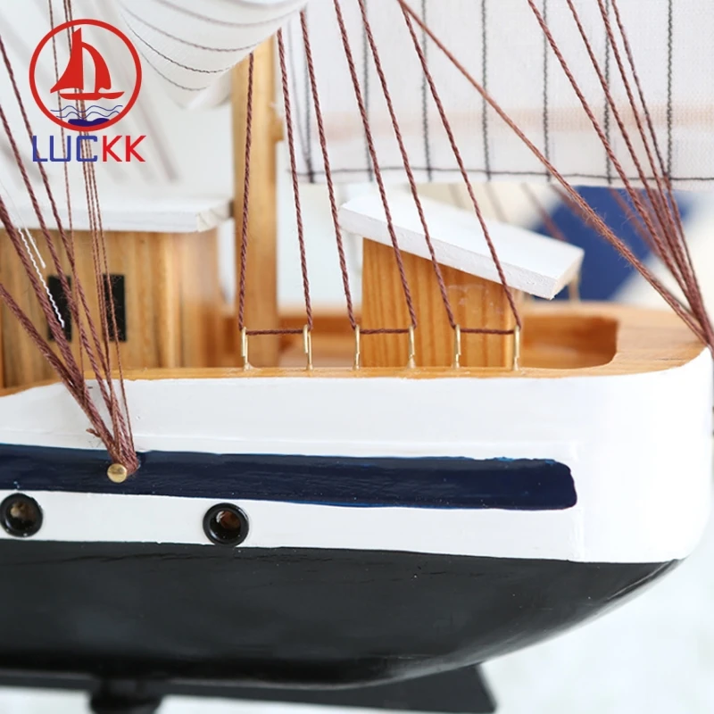Деревянная модель корабля ручной работы LUCKK 50 см фигурка украшение для дома