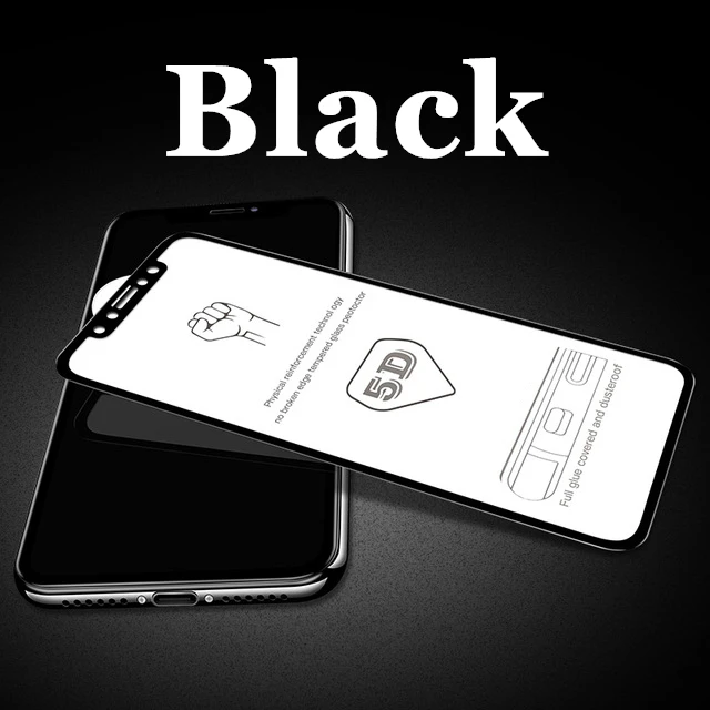 Black 1 шт 5D изогнутый экран протектор для huawei P Smart закаленное стекло для huawei P Smart Анти-Царапины полное покрытие краев пленка - Color: Black