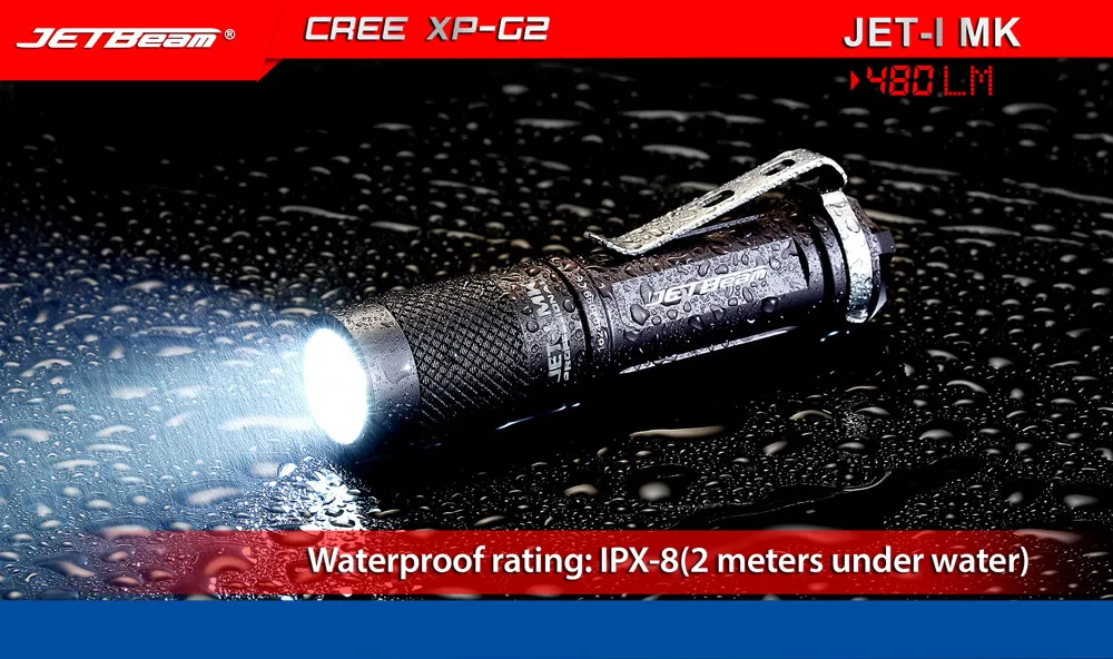 Новый высококачественный JETbeam JET 1 MK XP G2 480 люмен Мини Портативный